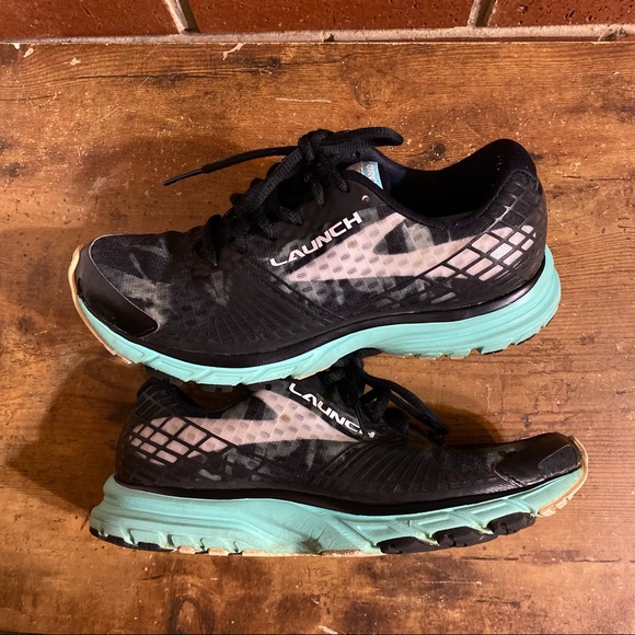 Brooks Running Shoes DNA Launch 3 Women US 6.5 Black Green Workout 1202061B071 - Picture 7 of 9